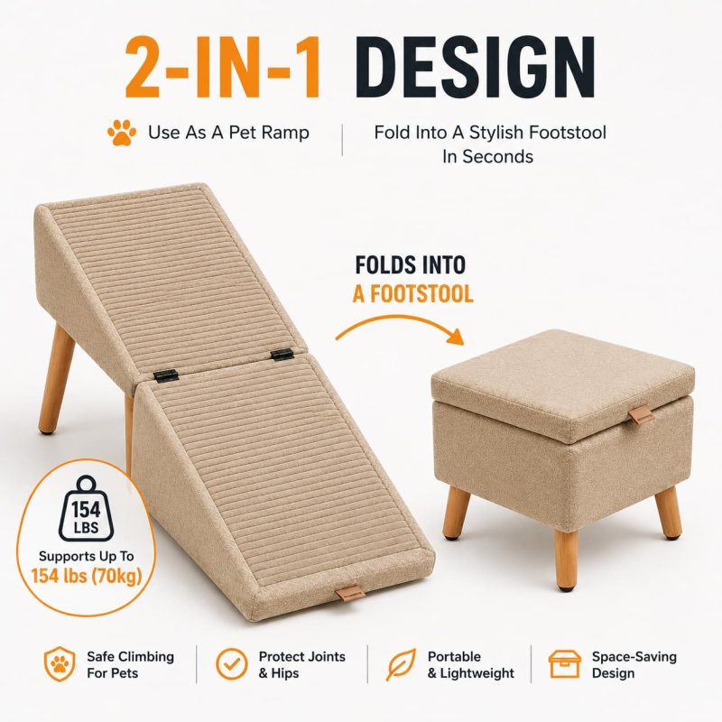 Easy Climb Dog Ramp & Footstool