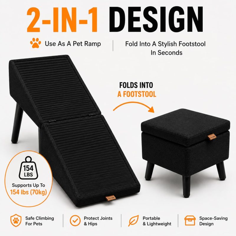 Easy Climb Dog Ramp & Footstool