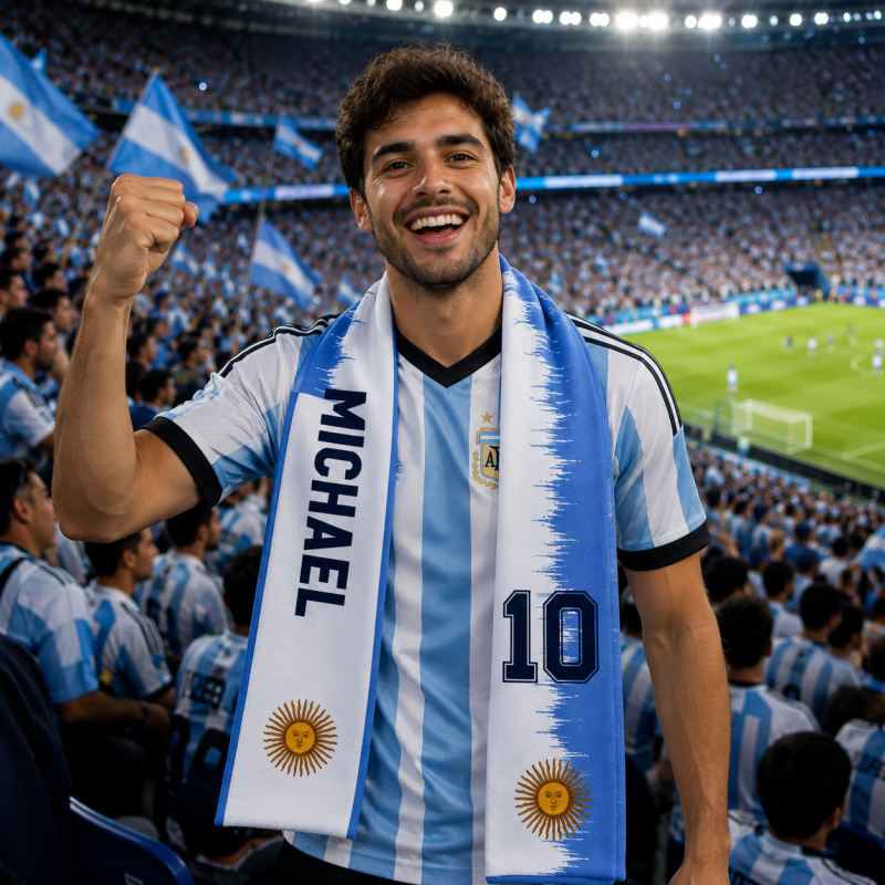 Argentina Custom Supporters Scarf