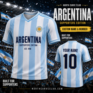 Argentina Supporters Edition Custom Jersey – EST. 1816