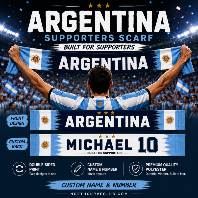 Argentina Custom Supporters Scarf