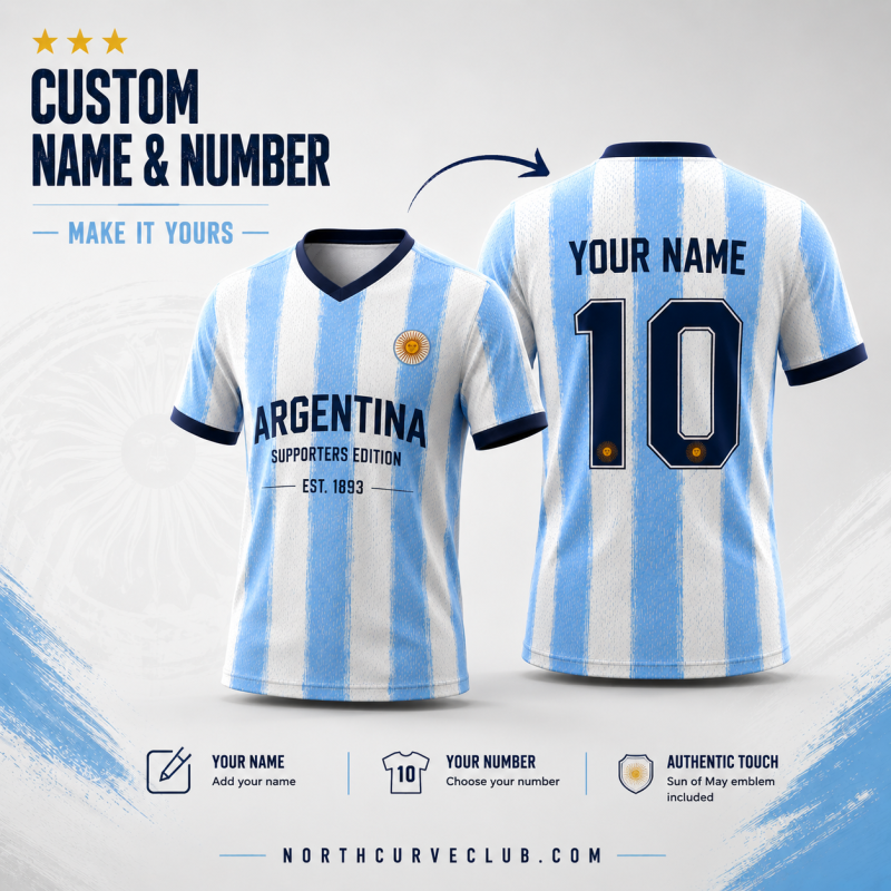 Argentina Supporters Edition Custom Jersey – EST. 1893