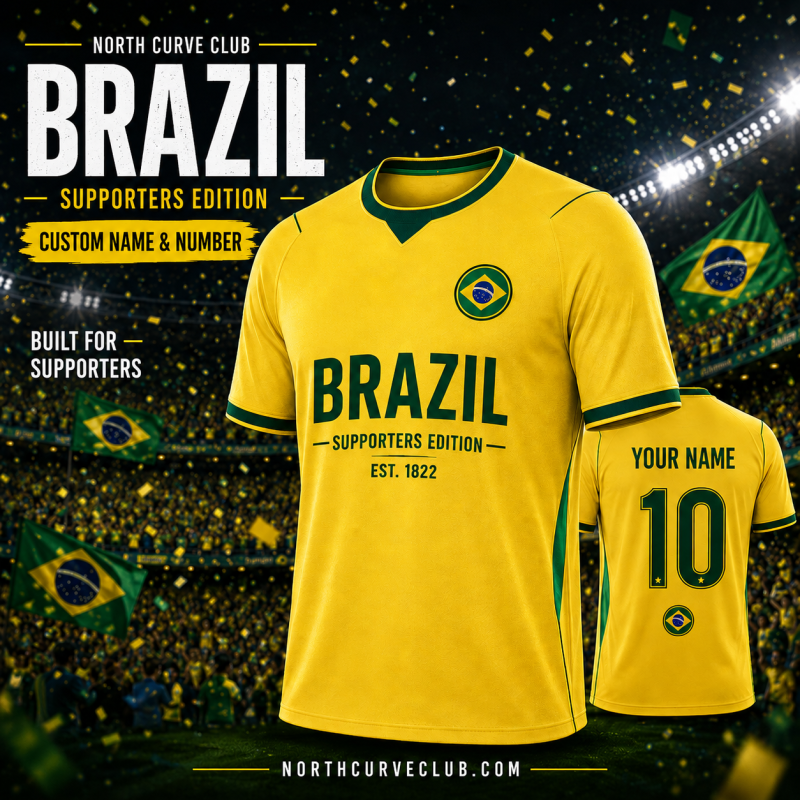 Brazil Supporters Edition Custom Jersey – EST. 1822