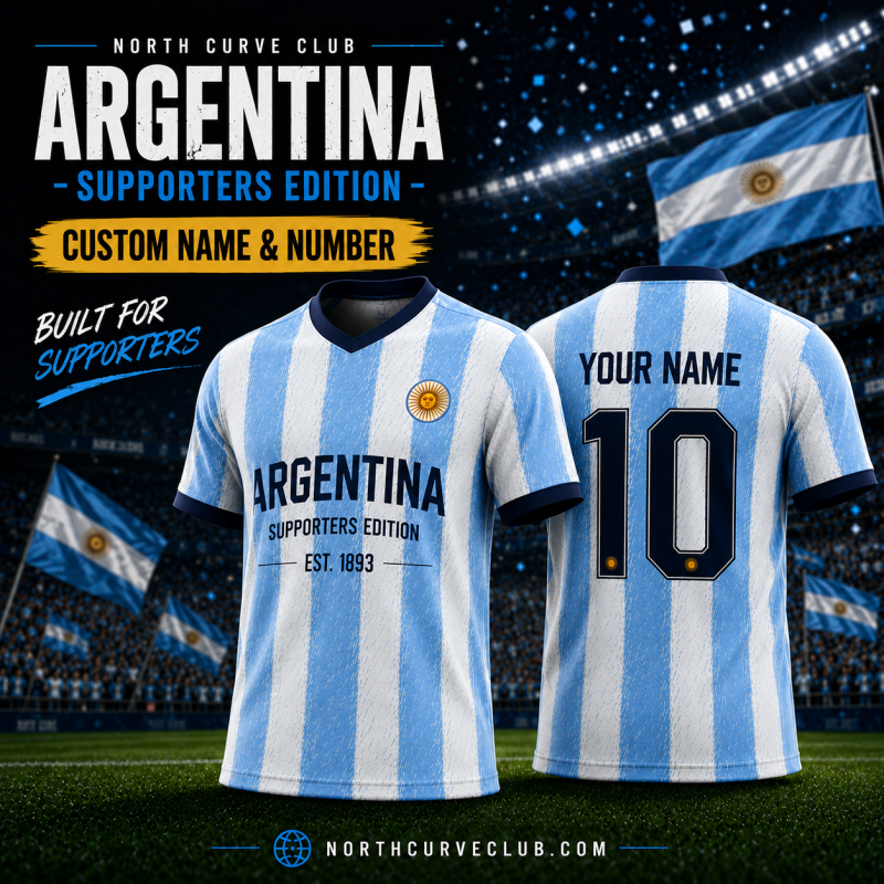 Argentina Supporters Edition Custom Jersey – EST. 1893
