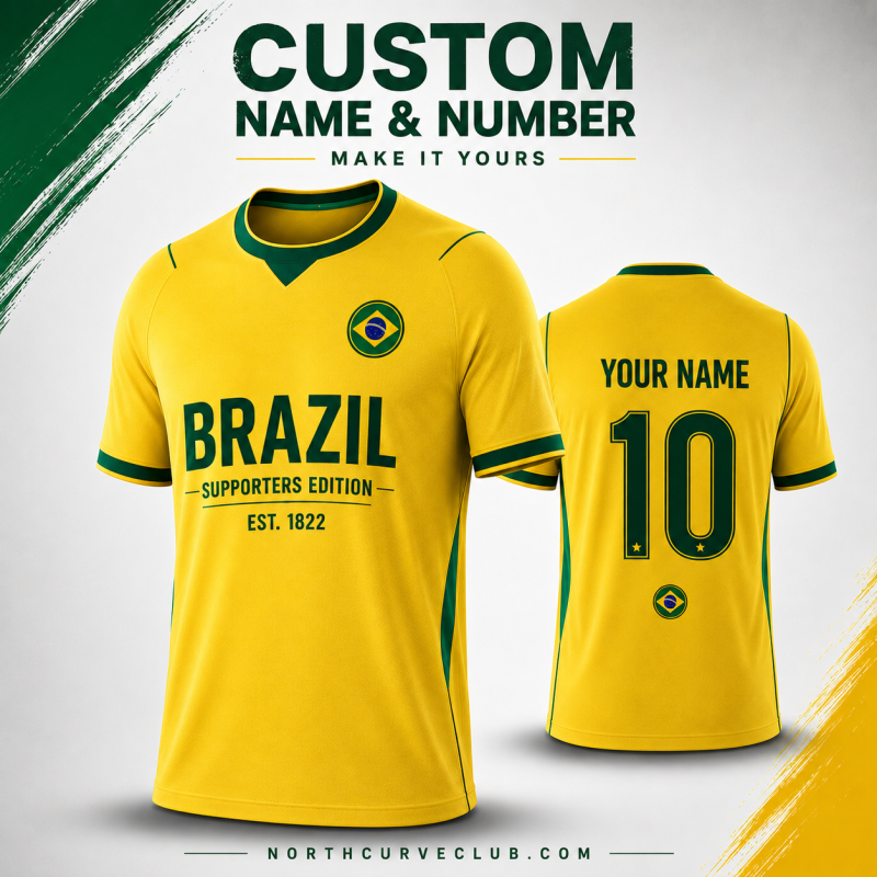 Brazil Supporters Edition Custom Jersey – EST. 1822