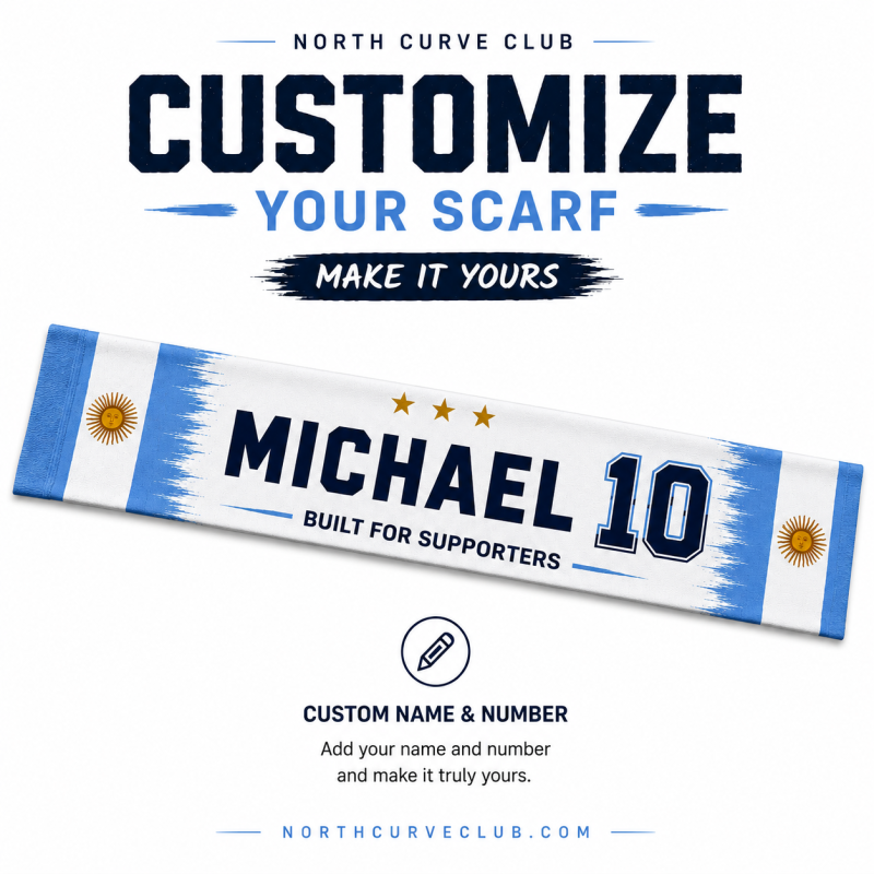 Argentina Custom Supporters Scarf
